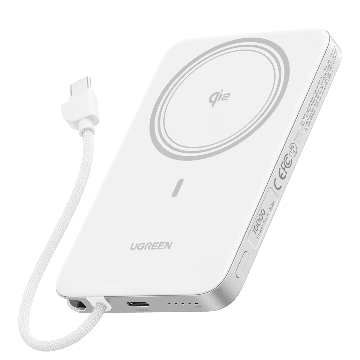 UGREEN MagFlow Air Magnetic Power Bank (10000mAh, Qi2 15W)